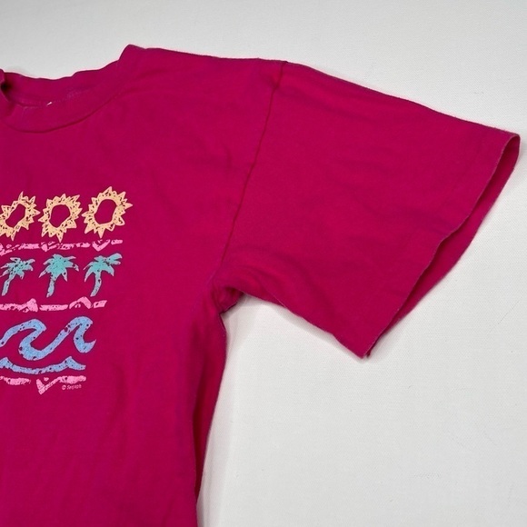 Vintage Tee Shirt Tourist Capitola California Beach Summer Vacation Pink Surf - Picture 4 of 14